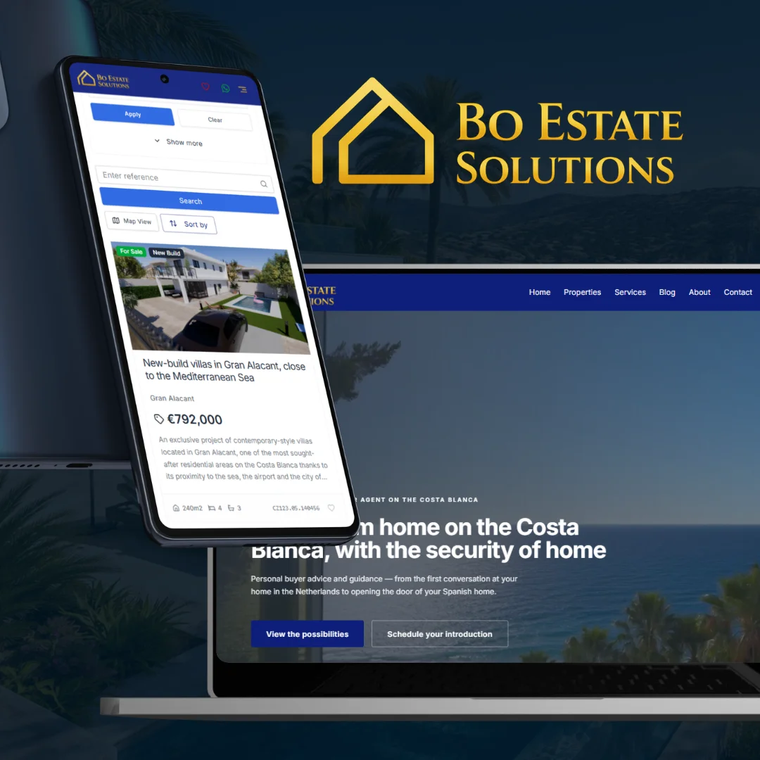 Website van BO Estate Solutions